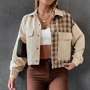SHEIN Plaid Jacket (Never Worn)